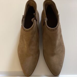 VERO CUOIO Women's Italian Suede/Leather Tan Boots Size Italian 39 / USA 9